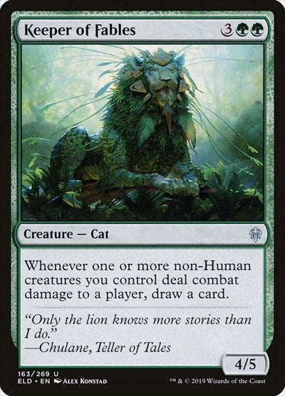 2019 Magic: The Gathering: Throne of Eldraine (ELD) - Keeper of Fables (#163, Uncommon) (, Lightly Played)