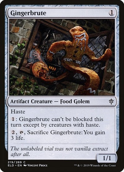 2019 Magic: The Gathering: Throne of Eldraine (ELD) - Gingerbrute (#219, Common) (, Near Mint)