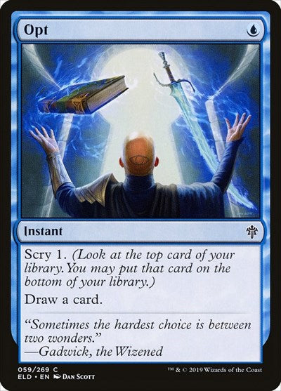 2019 Magic: The Gathering: Throne of Eldraine (ELD) - Opt (#59, Common) (, Lightly Played)