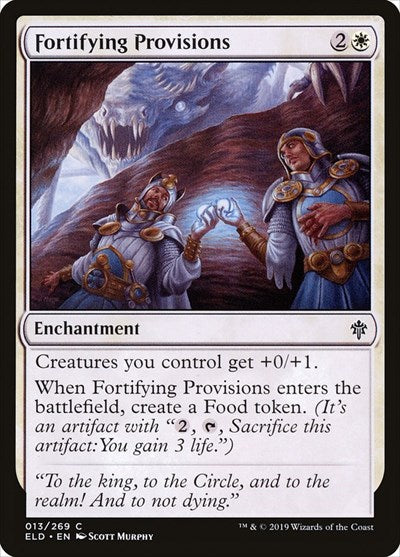 2019 Magic: The Gathering: Throne of Eldraine (ELD) - Fortifying Provisions (#13, Common) (, Lightly Played)