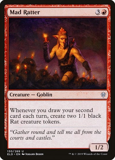 2019 Magic: The Gathering: Throne of Eldraine (ELD) - Mad Ratter (#130, Uncommon) (, Near Mint)