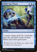 2019 Magic: The Gathering: Throne of Eldraine (ELD) - Didnt Say Please (#42, Common) (, Near Mint)