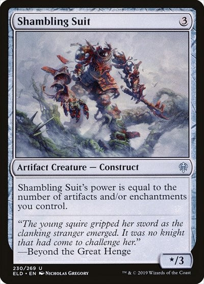 2019 Magic: The Gathering: Throne of Eldraine (ELD) - Shambling Suit (#230, Uncommon) (, Near Mint)