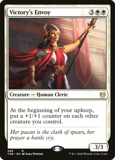 2020 Magic: The Gathering: Theros Beyond Death (THB) - Victorys Envoy (#289, Rare) (, Lightly Played)