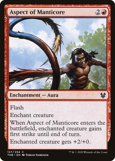 2020 Magic: The Gathering: Theros Beyond Death (THB) - Aspect of Manticore (#127, Common) (, Near Mint)