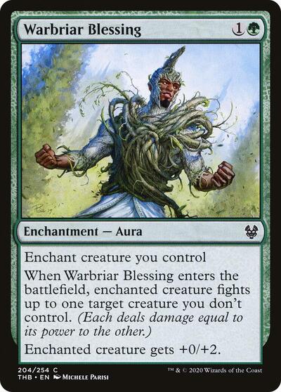 2020 Magic: The Gathering: Theros Beyond Death (THB) - Warbriar Blessing (#204, Common) (, Near Mint)
