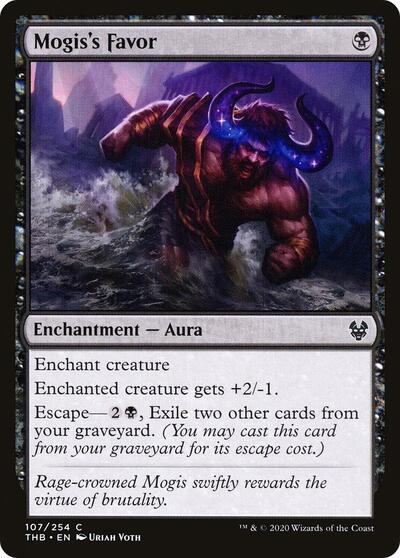 2020 Magic: The Gathering: Theros Beyond Death (THB) - Mogiss Favor (#107, Common) (, Lightly Played)