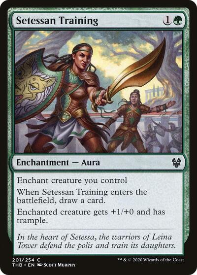 2020 Magic: The Gathering: Theros Beyond Death (THB) - Setessan Training (#201, Common) (, Lightly Played)
