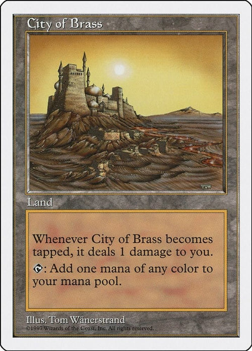 1997 Magic: The Gathering: Fifth Edition (5ED) - City of Brass (#413, Rare) (, Near Mint)