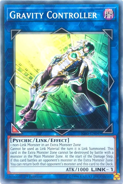 2020 YuGiOh: Ignition Assault (IGAS) - Gravity Controller (#IGAS-EN049, Common) (1st Edition, Near Mint)