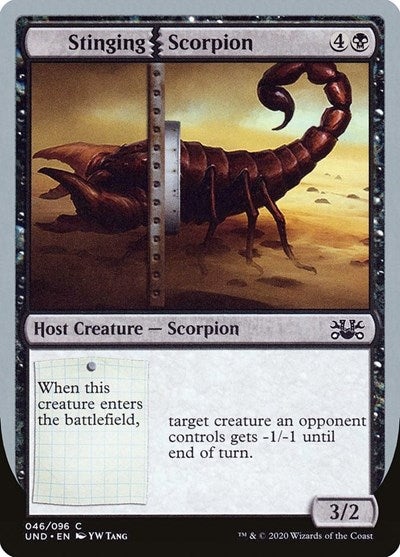 2020 Magic: The Gathering: Unsanctioned (UND) - Stinging Scorpion (#46, Common) (, Near Mint)