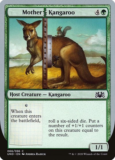 2020 Magic: The Gathering: Unsanctioned (UND) - Mother Kangaroo (#66, Common) (, Near Mint)