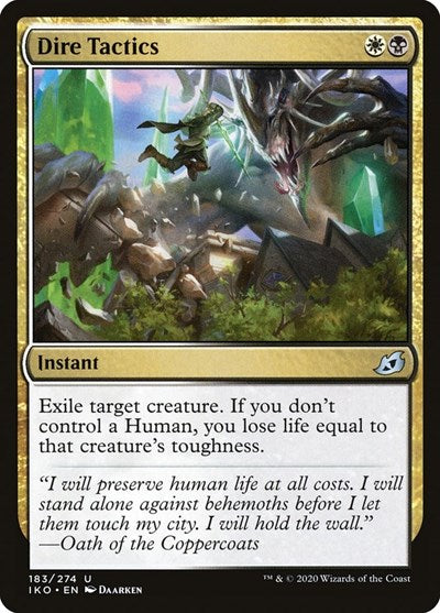 2020 Magic: The Gathering: Ikoria: Lair of Behemoths (IKO) - Dire Tactics (#183, Uncommon) (, Near Mint)