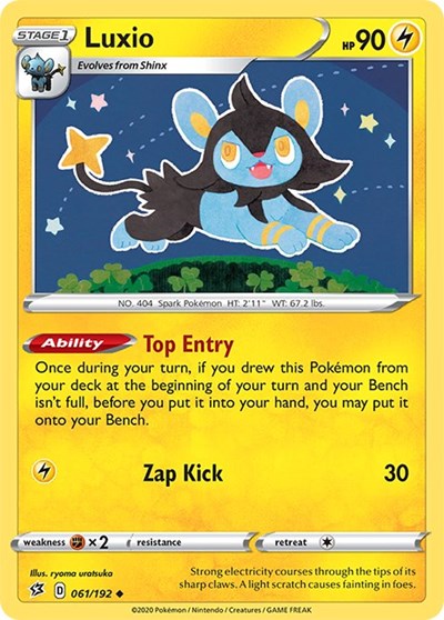 2020 Pokemon: SWSH02: Rebel Clash (SWSH02) - Luxio (#061/192, Uncommon) (, Near Mint)