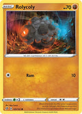 2020 Pokemon: SWSH02: Rebel Clash (SWSH02) - Rolycoly (#105/192, Common) (, Near Mint)