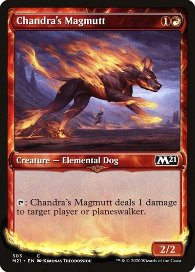 2020 Magic: The Gathering: Core Set 2021 (M21) - Chandras Magmutt Showcase (#303, Common) (, Lightly Played)