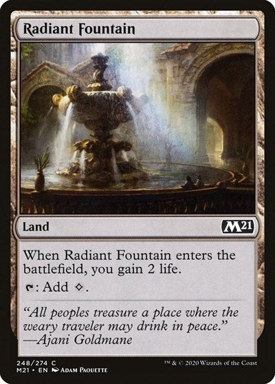 2020 Magic: The Gathering: Core Set 2021 (M21) - Radiant Fountain (#248, Common) (, Lightly Played)