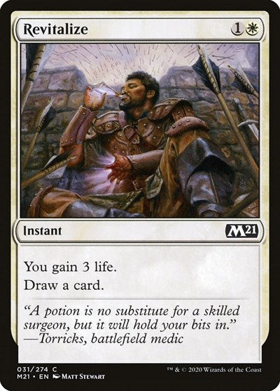 2020 Magic: The Gathering: Core Set 2021 (M21) - Revitalize (#31, Common) (, Lightly Played)