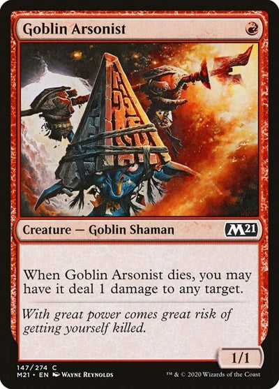 2020 Magic: The Gathering: Core Set 2021 (M21) - Goblin Arsonist (#147, Common)