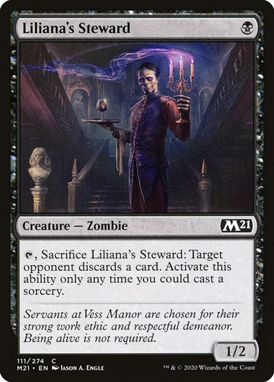 2020 Magic: The Gathering: Core Set 2021 (M21) - Lilianas Steward (#111, Common)