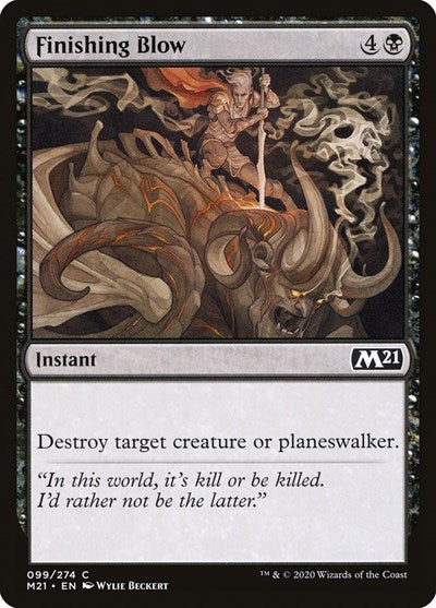 2020 Magic: The Gathering: Core Set 2021 (M21) - Finishing Blow (#99, Common) (, Near Mint)