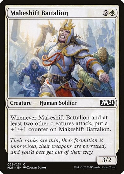 2020 Magic: The Gathering: Core Set 2021 (M21) - Makeshift Battalion (#26, Common) (, Near Mint)