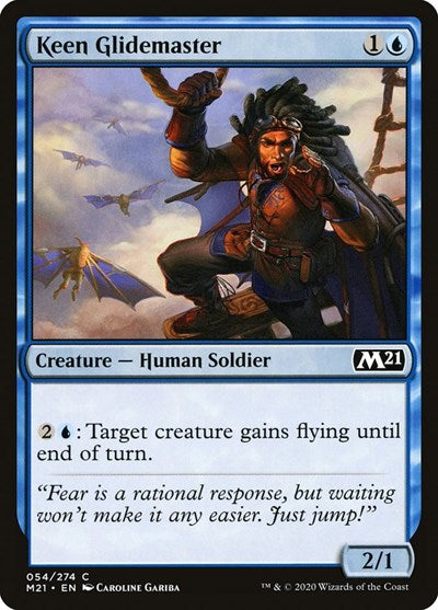 2020 Magic: The Gathering: Core Set 2021 (M21) - Keen Glidemaster (#54, Common)