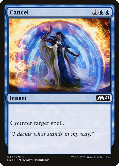 2020 Magic: The Gathering: Core Set 2021 (M21) - Cancel (#46, Common) (, Lightly Played)