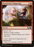 2020 Magic: The Gathering: Core Set 2021 (M21) - Destructive Tampering (#141, Common)