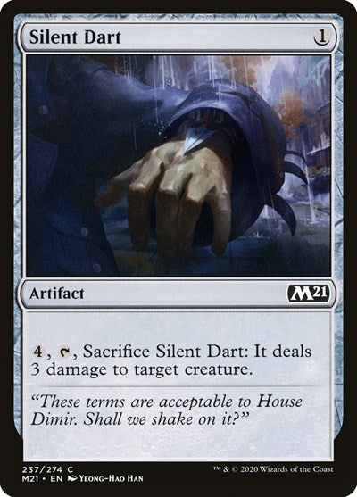 2020 Magic: The Gathering: Core Set 2021 (M21) - Silent Dart (#237, Common) (, Lightly Played)