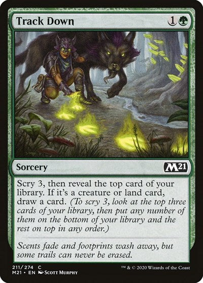 2020 Magic: The Gathering: Core Set 2021 (M21) - Track Down (#211, Common) (, Lightly Played)