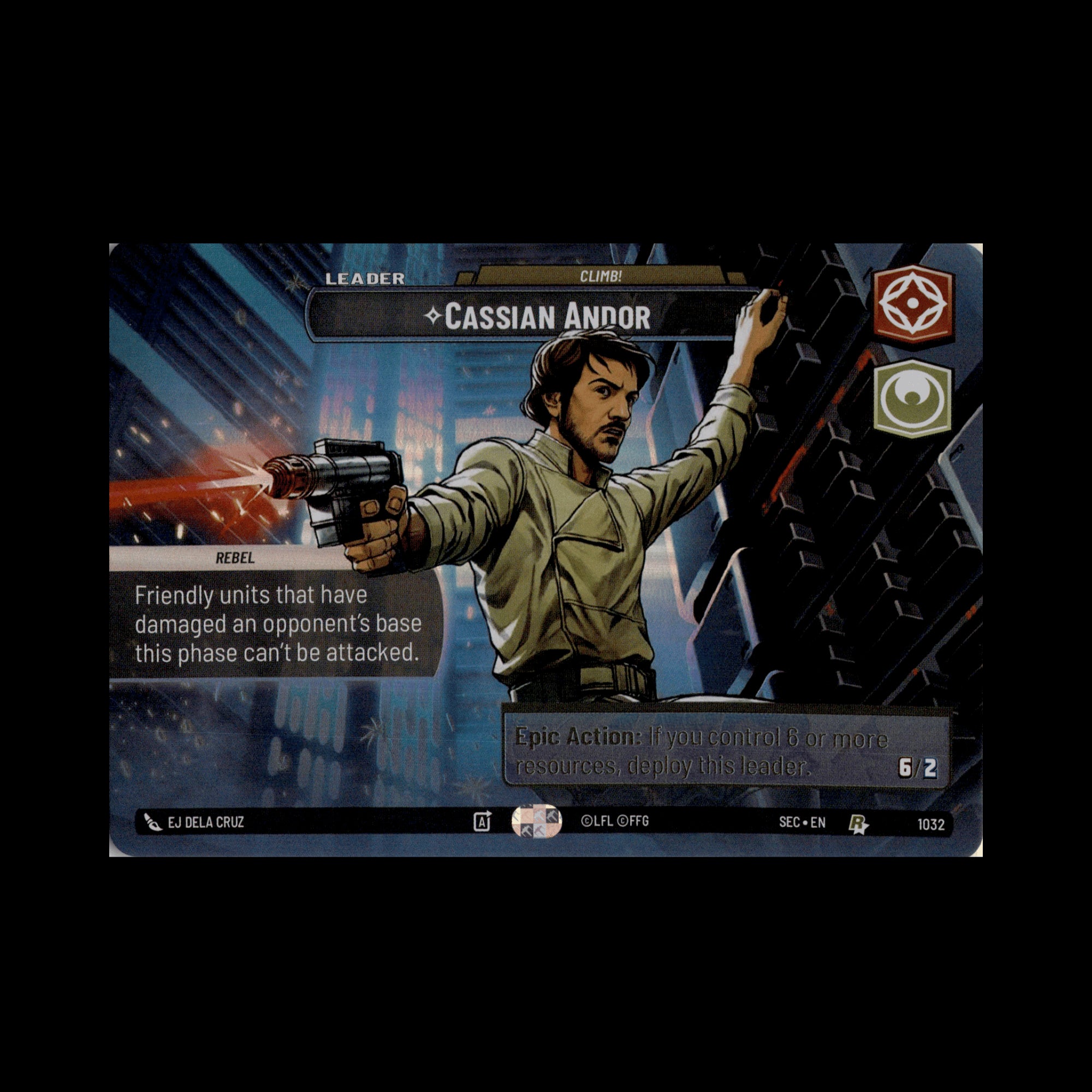 Cassian Andor - Climb! (Showcase) (Back)