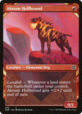 2020 Magic: The Gathering: Zendikar Rising (ZNR) - Akoum Hellhound Showcase (#299, Common) (Foil, Near Mint)