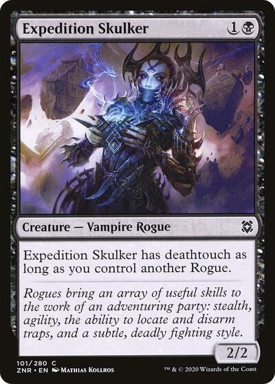 2020 Magic: The Gathering: Zendikar Rising (ZNR) - Expedition Skulker (#101, Common) (Foil, Near Mint)