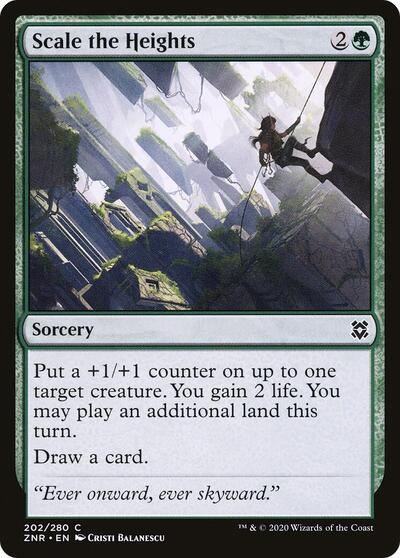 2020 Magic: The Gathering: Zendikar Rising (ZNR) - Scale the Heights (#202, Common) (, Near Mint)