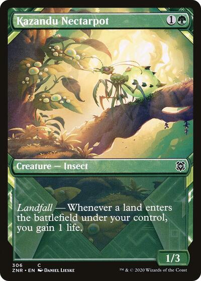 2020 Magic: The Gathering: Zendikar Rising (ZNR) - Kazandu Nectarpot Showcase (#306, Common) (Foil, Near Mint)