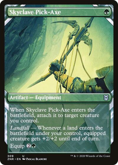 2020 Magic: The Gathering: Zendikar Rising (ZNR) - Skyclave Pick Axe Showcase (#309, Uncommon) (, Near Mint)