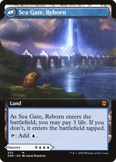 Sea Gate Restoration (Extended Art) Zendikar Rising Normal [ZNR - 333] Mythic Near Mint Zendikar Rising