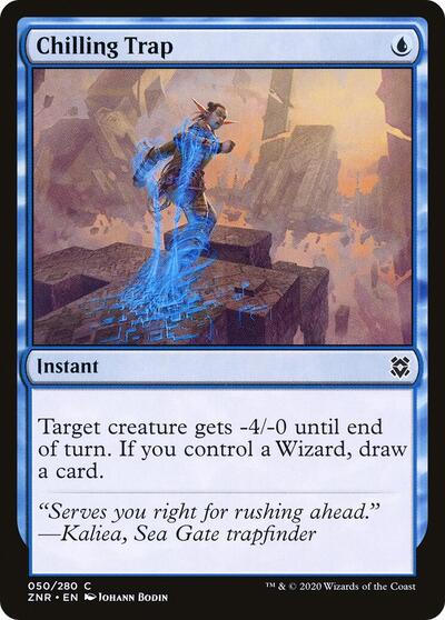 2020 Magic: The Gathering: Zendikar Rising (ZNR) - Chilling Trap (#50, Common) (, Near Mint)