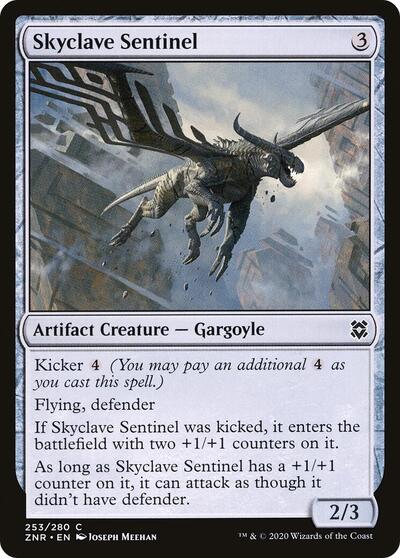 2020 Magic: The Gathering: Zendikar Rising (ZNR) - Skyclave Sentinel (#253, Common) (Foil, Near Mint)