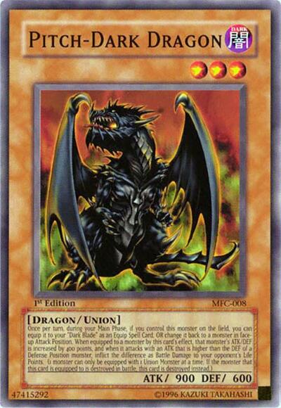 2003 YuGiOh: Magician's Force (MFC) - Pitch Dark Dragon (#MFC-008, Common) (Unlimited, Near Mint)
