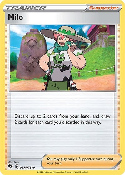 2020 Pokemon: Champion's Path (CHP) - Milo (#57/73, Uncommon) (, Near Mint)