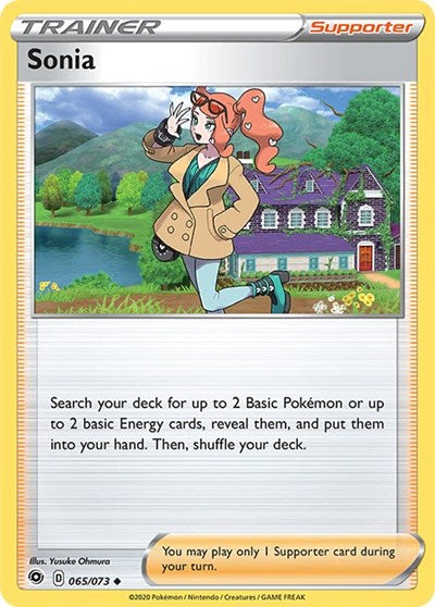 2020 Pokemon: Champion's Path (CHP) - Sonia (#65/73, Uncommon) (, Near Mint)