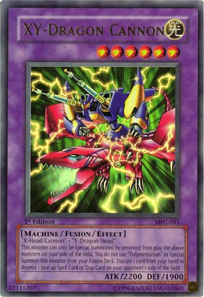2003 YuGiOh: Magician's Force (MFC) - XY Dragon Cannon (#MFC-051, Ultra Rare) (Unlimited, Lightly Played)