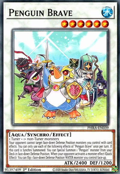 2020 YuGiOh: Phantom Rage (PHRA) - Penguin Brave (#PHRA-EN039, Common) (1st Edition, Near Mint)