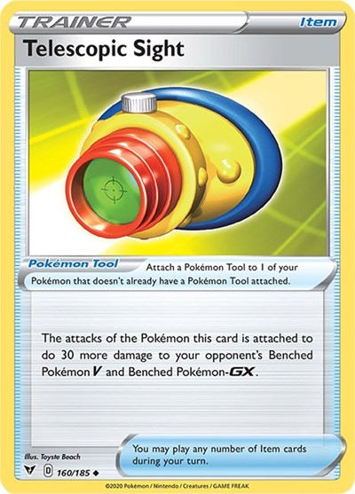 2020 Pokemon: SWSH04: Vivid Voltage (SWSH04) - Telescopic Sight (#160/185, Uncommon) (, Near Mint)