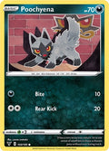 2020 Pokemon: SWSH04: Vivid Voltage (SWSH04) - Poochyena (#103/185, Common) (, Near Mint)