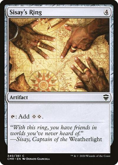 2020 Magic: The Gathering: Commander Legends (CMR) - Sisays Ring (#340, Common) (, Near Mint)
