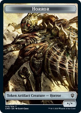 2020 Magic: The Gathering: Commander Legends (CMR) - Horror The Monarch Double Sided Token (#10 // 14, T) (Foil, Near Mint)