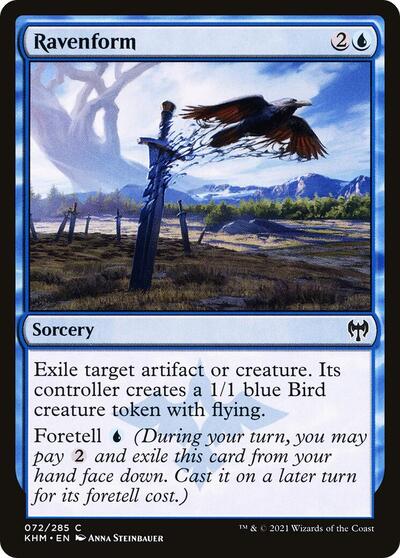 2021 Magic: The Gathering: Kaldheim (KHM) - Ravenform (#72, Common) (, Near Mint)